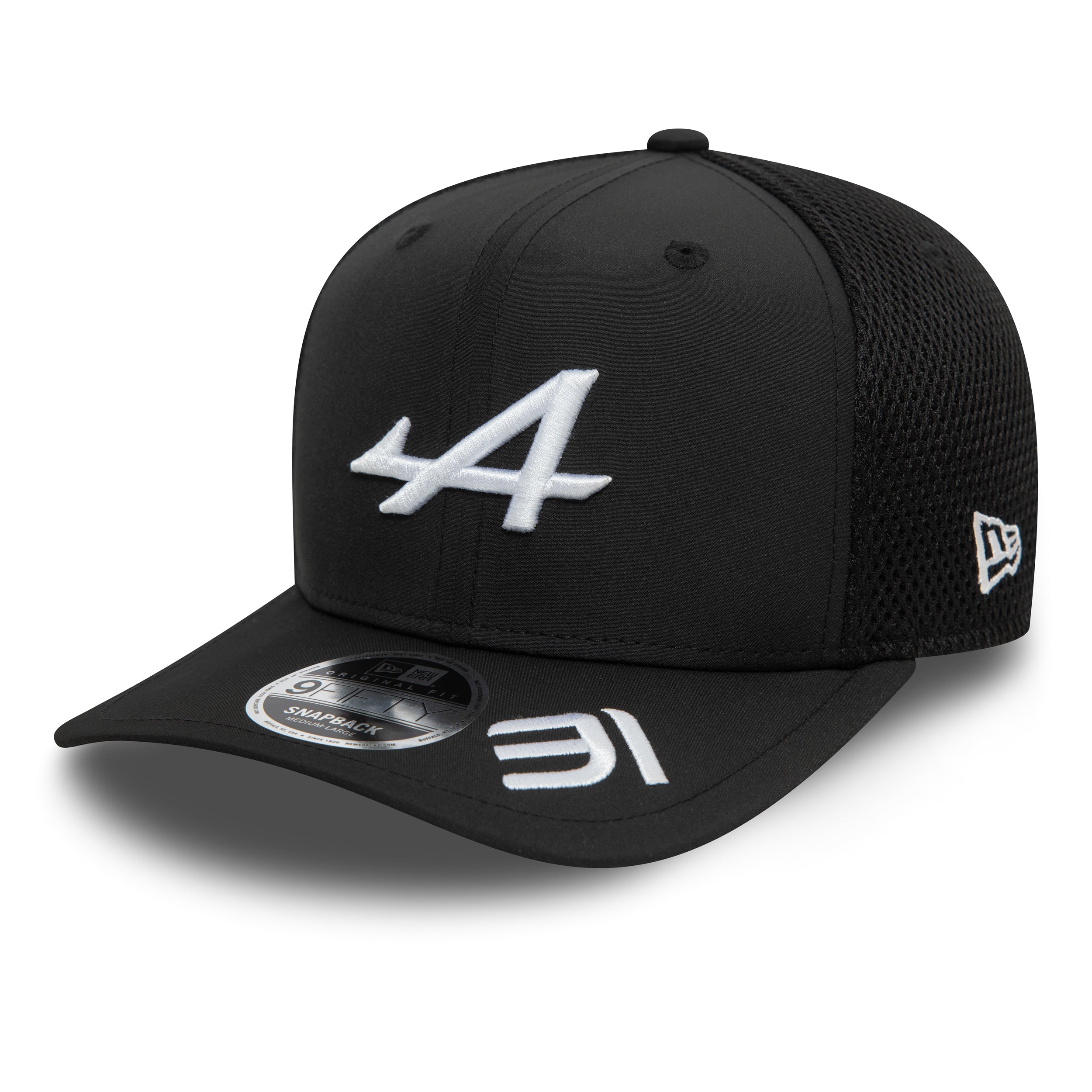 New Era 9Fifty Mesh Snapback Cap F1 Alpine E. Ocon, Nero , M/L - 9844