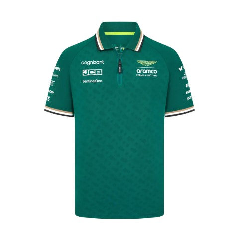 Aston Martin F1 2024 Men's Team Polo Shirt Green