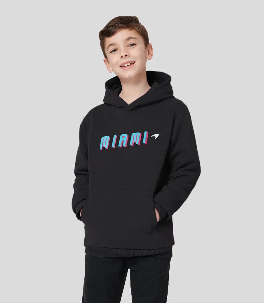 McLaren 2023 Miami Graphic Hoodie Black Junior