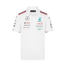 Mercedes AMG Petronas F1 2024 Men's Team Polo Shirt White