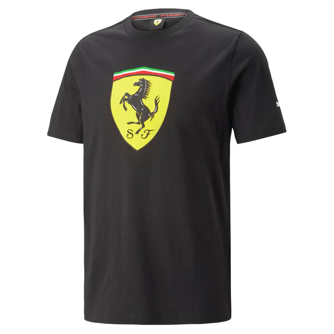 Ferrari Race Big Shield Tee Black Men