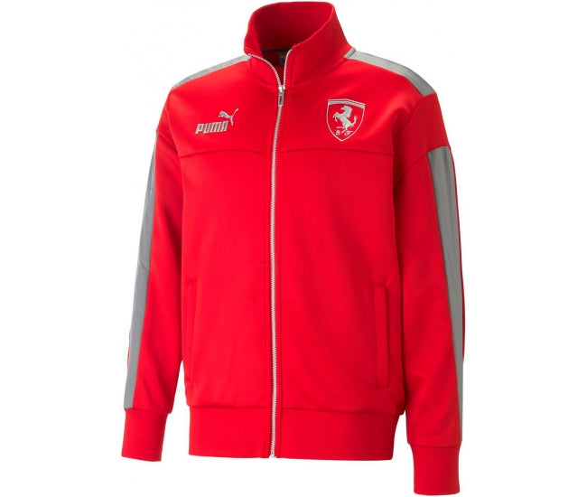 Ferrari Race MT7 Monochrome Track Jacket Red