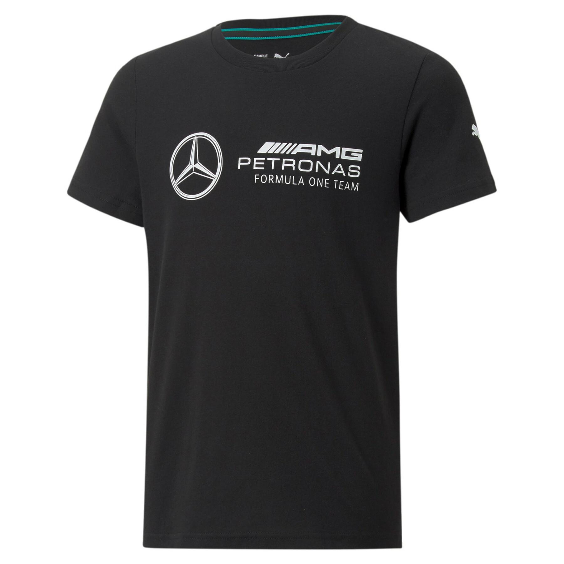 Mercedes MAPF Kids ESS Logo Tee Black Junior