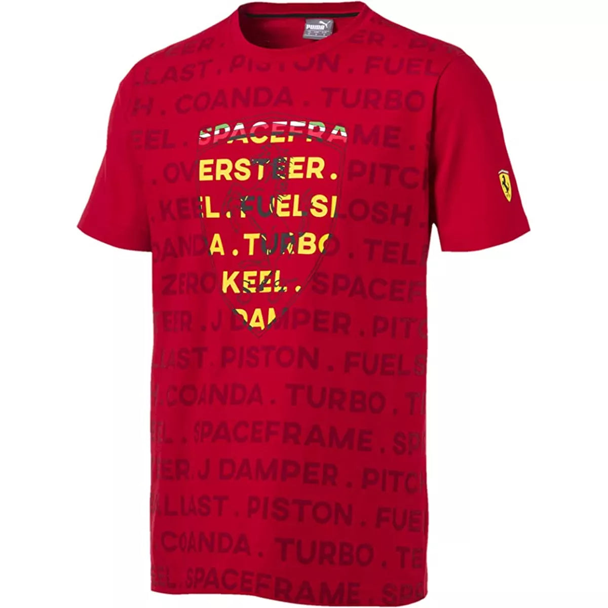 Ferrari SF Big Shield Tee Red