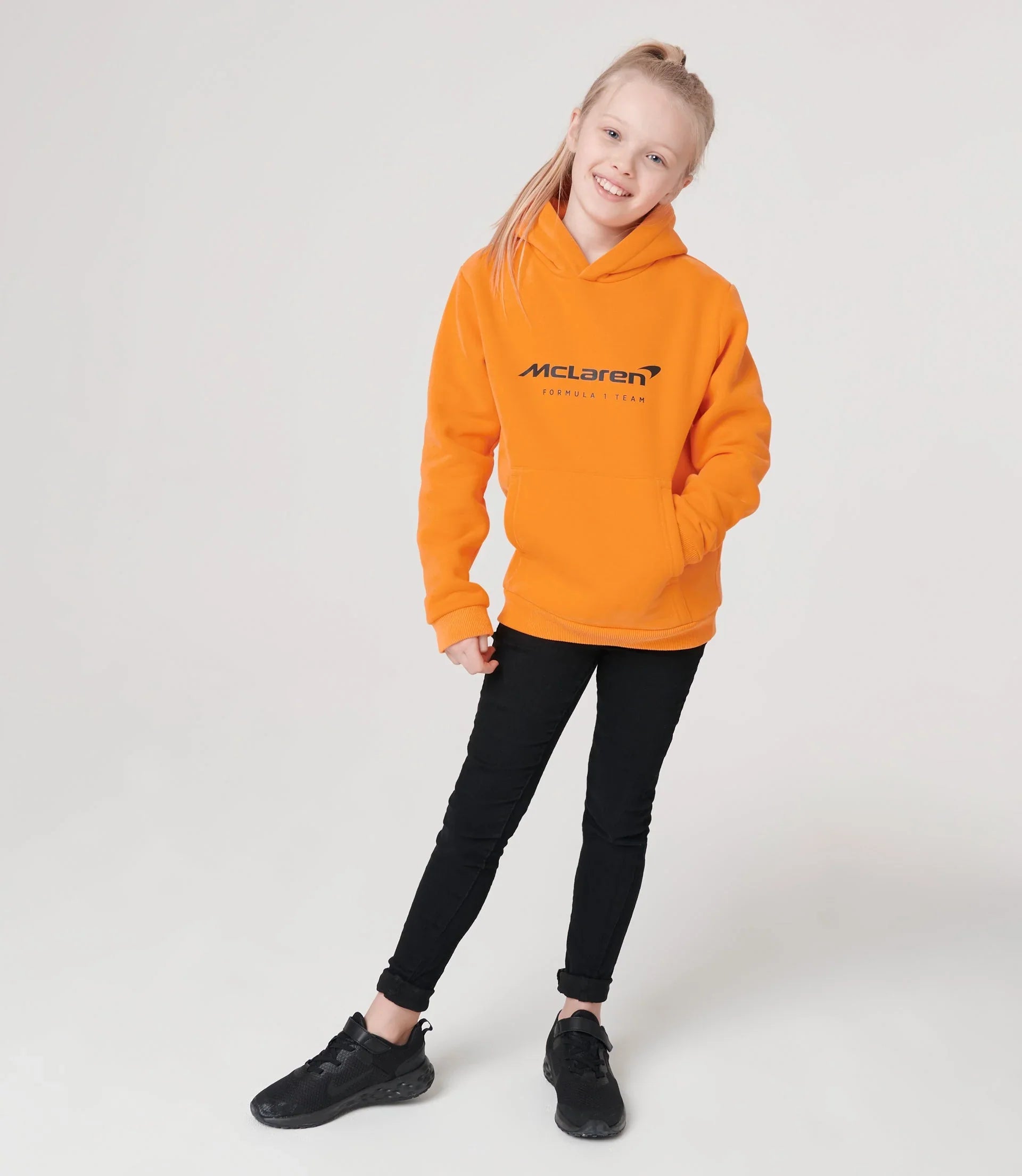 McLaren 2023 Essentials Hoodie Orange Junior