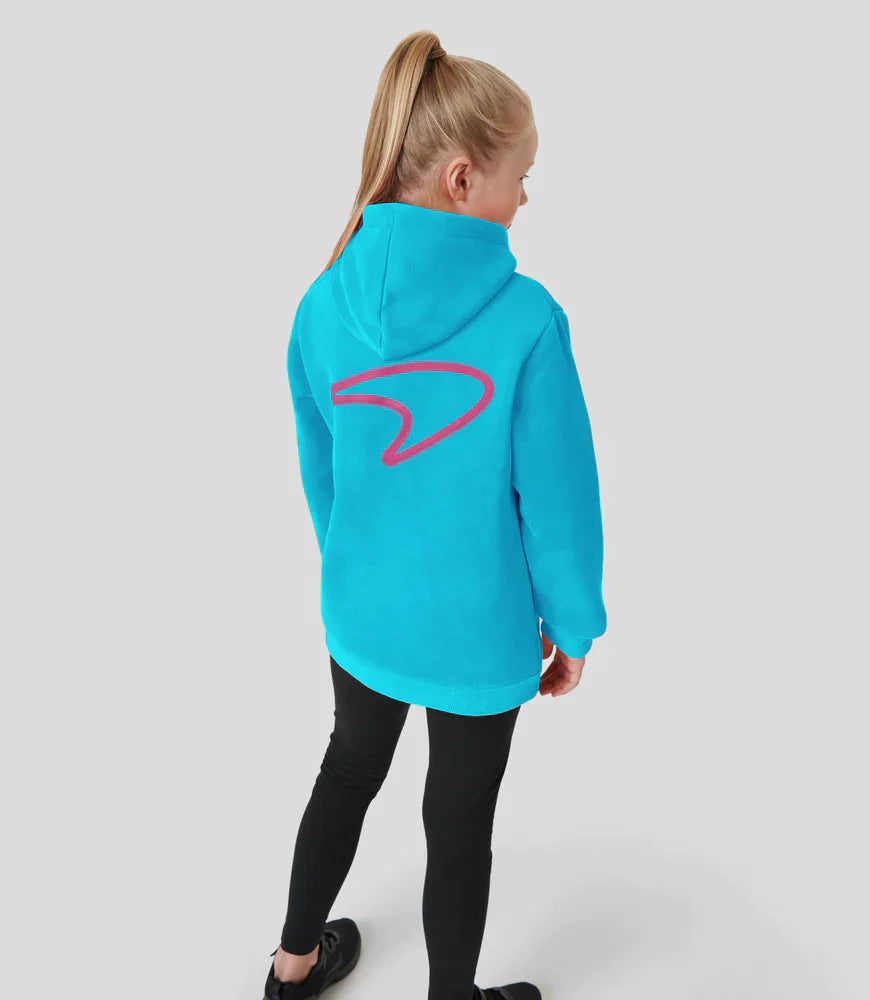 McLaren 2023 Miami Graphic Hoodie Blue Junior