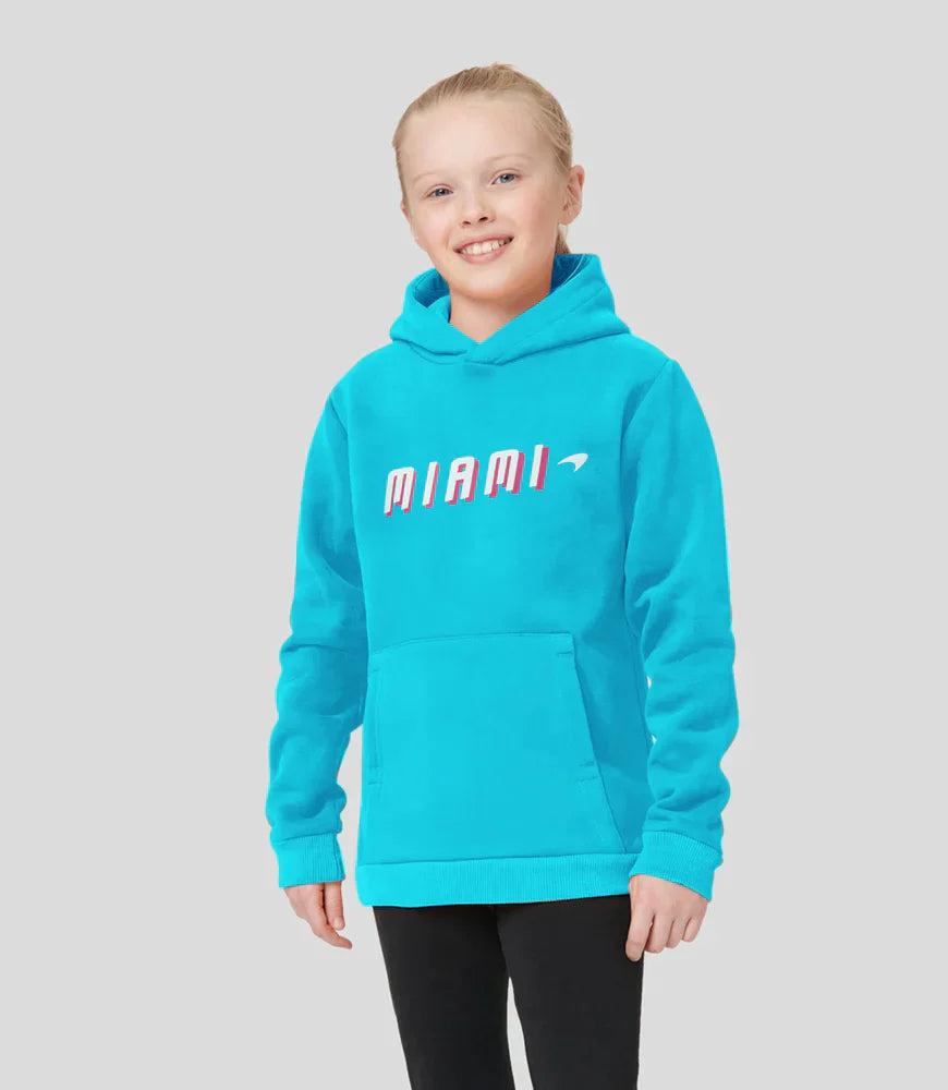 McLaren 2023 Miami Graphic Hoodie Blue Junior