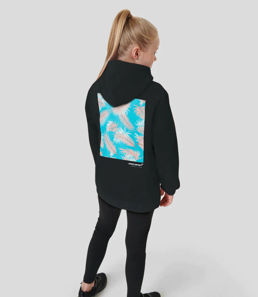 McLaren 2023 Miami Palm Graphic Hoodie Black Junior